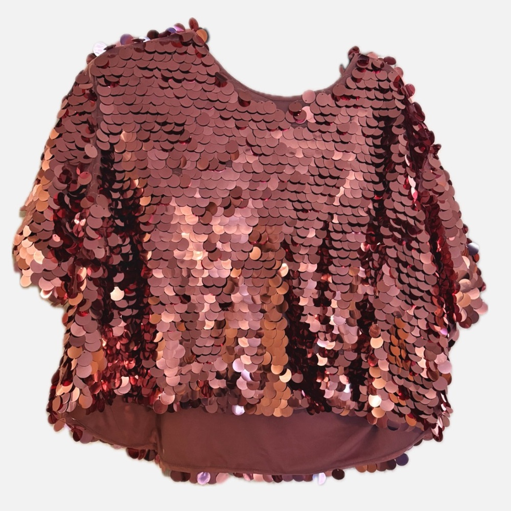 a new day Rose Sequin Blouse